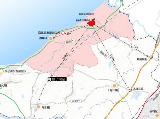 关于昌江黎族自治县总体规划空间类20152030新增海南昌江核电站开发